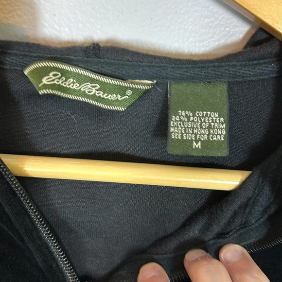 Eddie Bauer Velour Zip Up Jacket Womens Size Medium - Picture 3 of 6